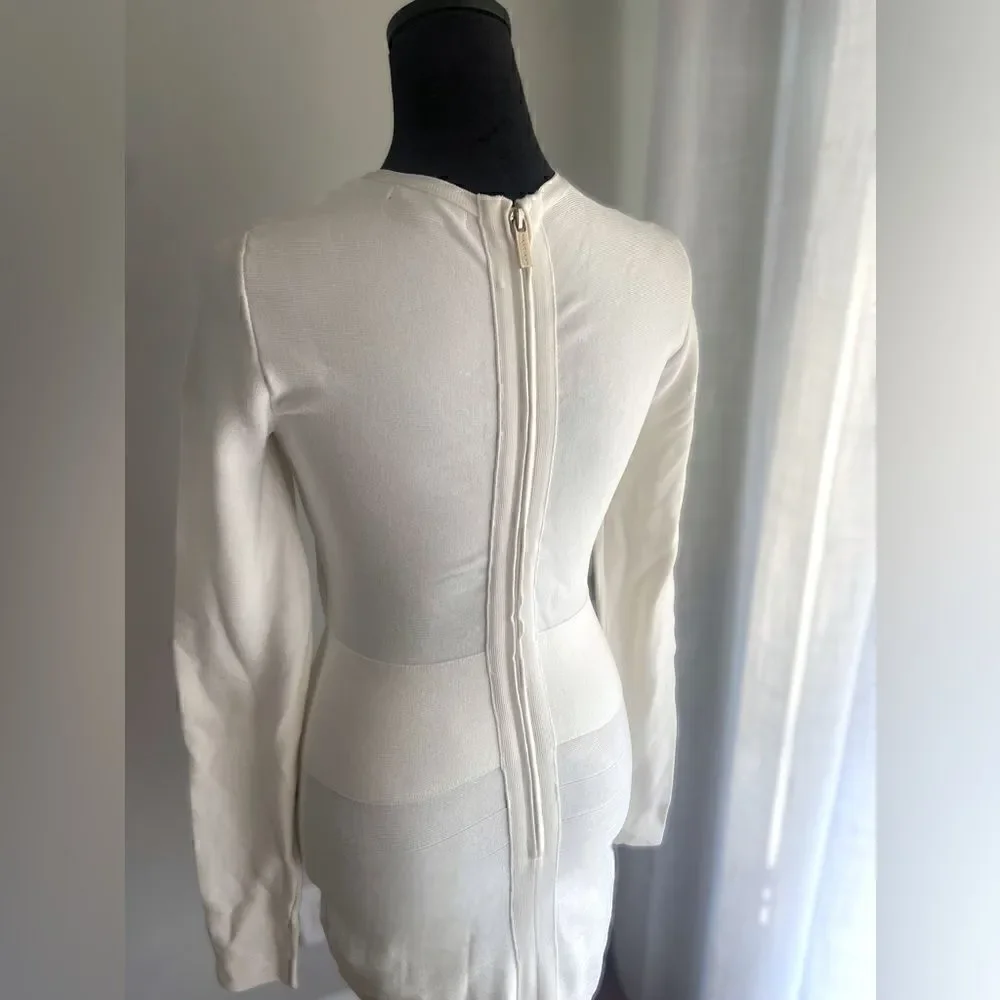 Guess by Marciano Sudded Long Sleeve Bandage Dress size M